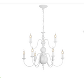 David Hunt Lighting Flemish 9Lt Chandelier Bespoke Painted